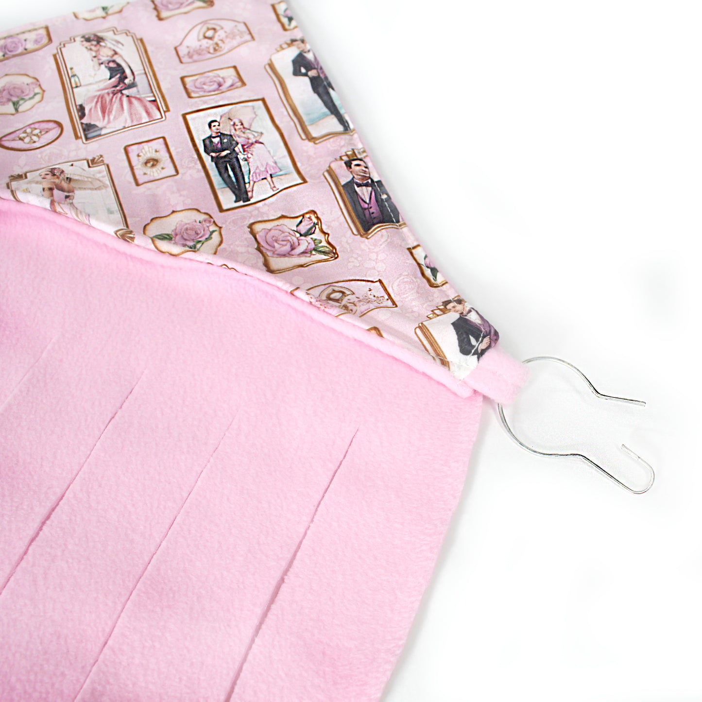Pink Art Deco Corner Fleece Forest