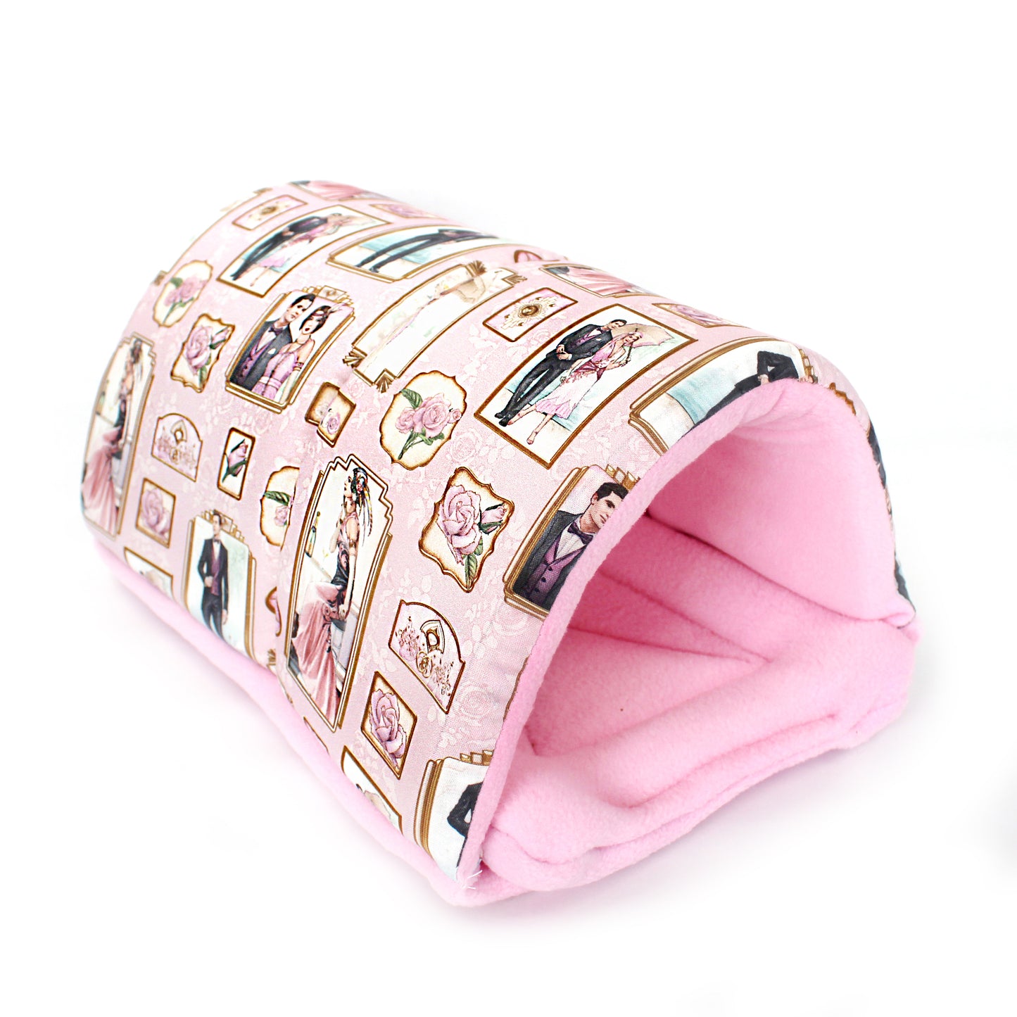 Pink Art Dec Squish Tunnel for Guinea Pigs
