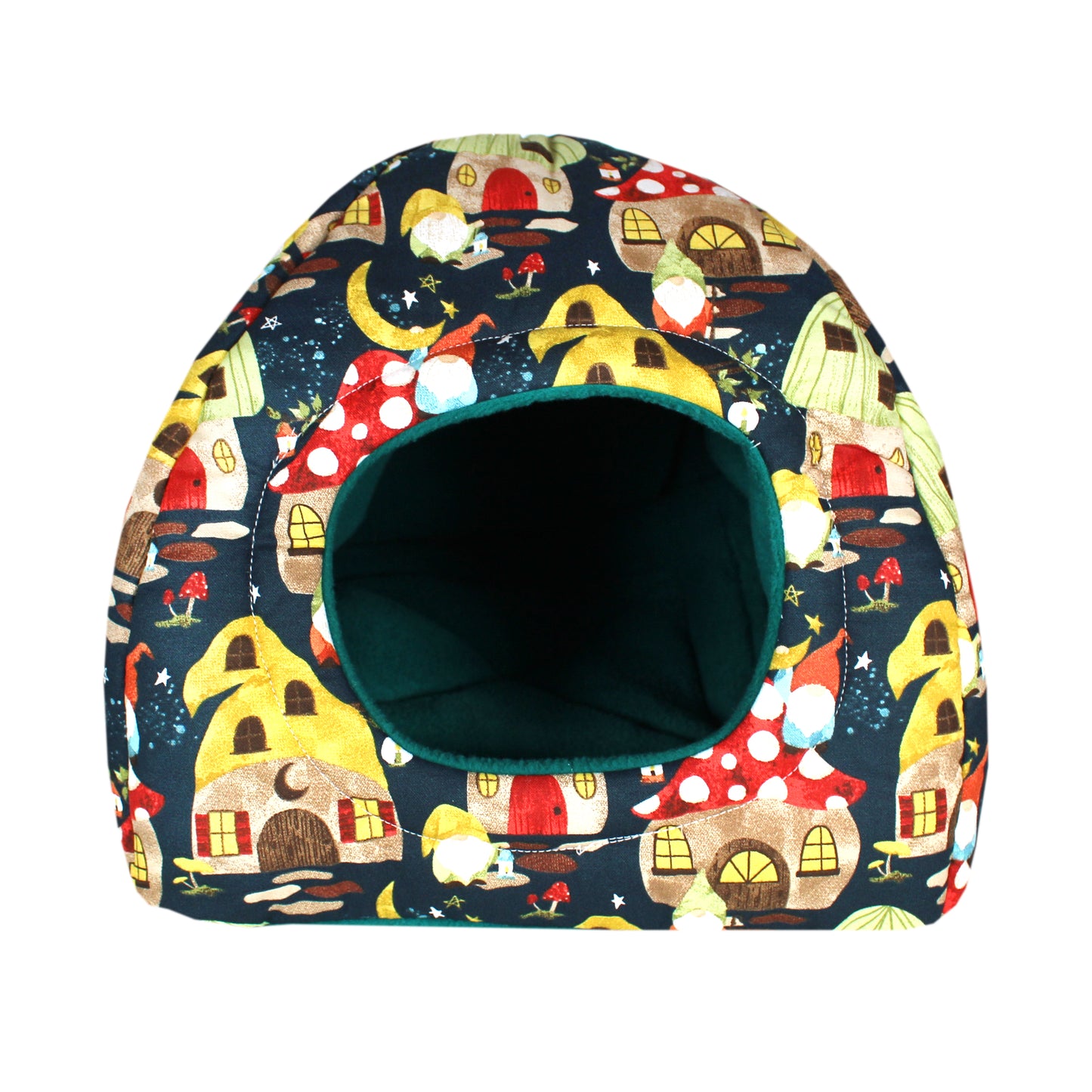Gnome And Mushroom Town - Guinea Pig Accessory Set, front view of the fleece hide for guinea pigs