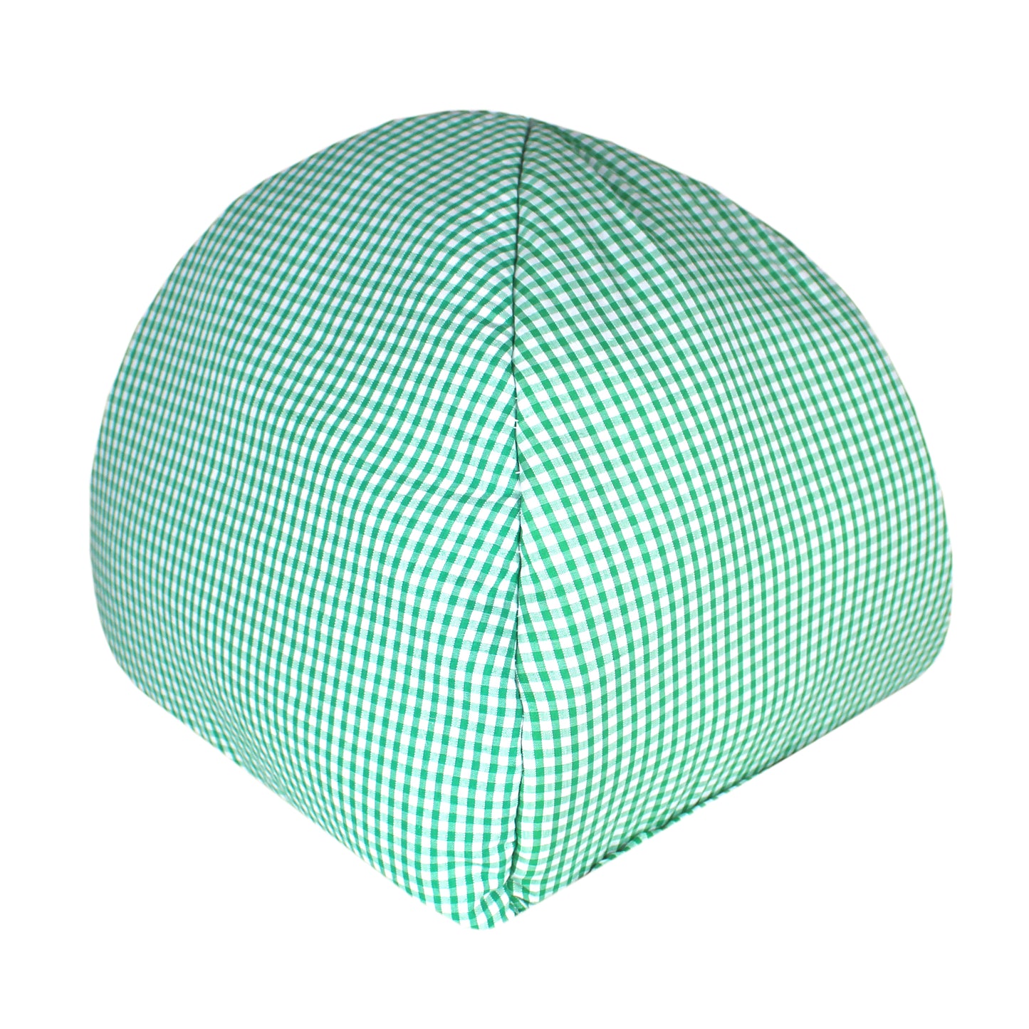 Green Gingham Guinea Pig Hidey House, rear view