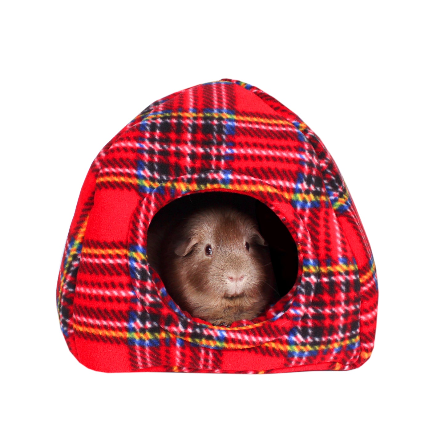 Red Tartan Guinea Pig Accessory Bundle