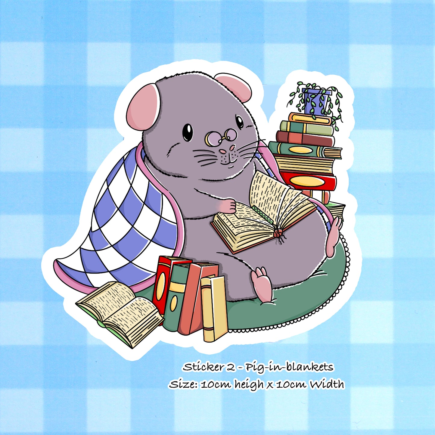 Small Cottagecore Guinea Pig Sticker Pack