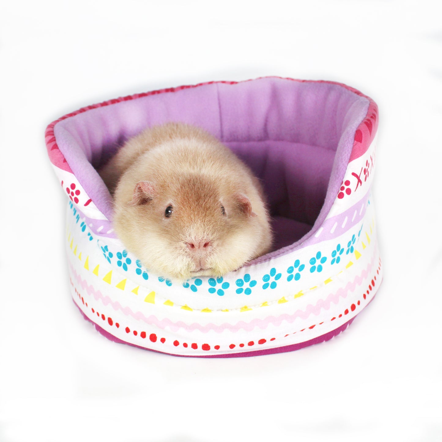 Cute Lilac Pattern Cuddle Cup Bed