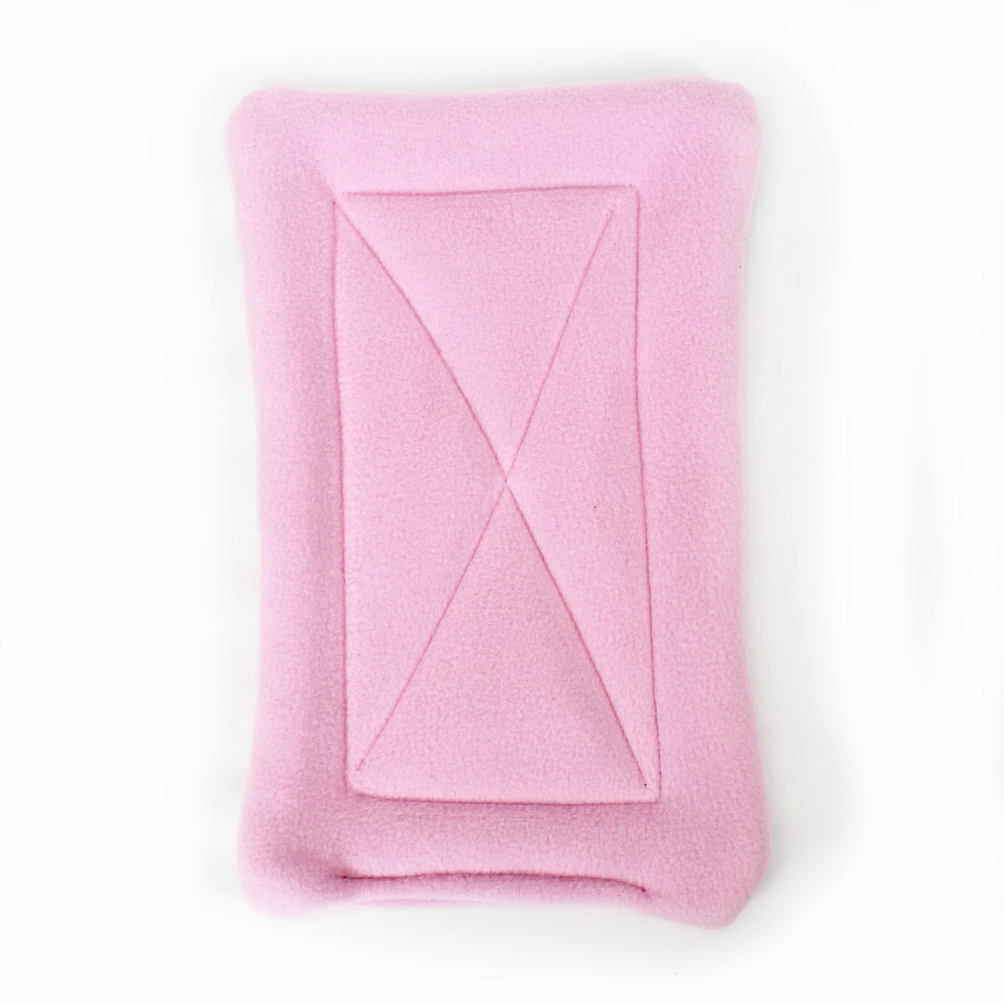 Pair of Absorbent Baby Pink Fleece Pee Pads For Guinea Pig