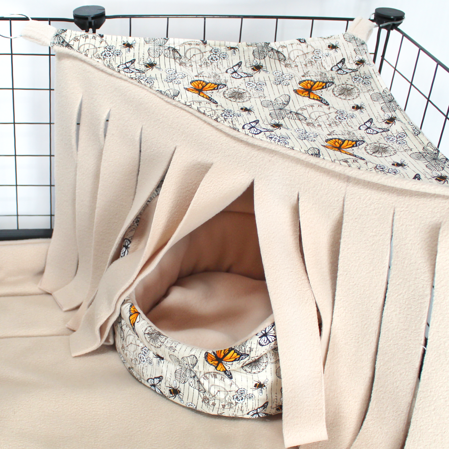 Steampunk Butterfly Corner Fleece Forest