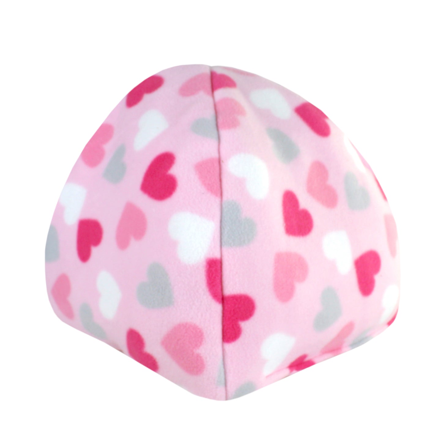 Pastel Hearts Guinea Pig Accessory Set, rear view of the hide house