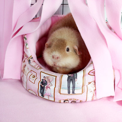 Pink Art Deco Corner Fleece Forest