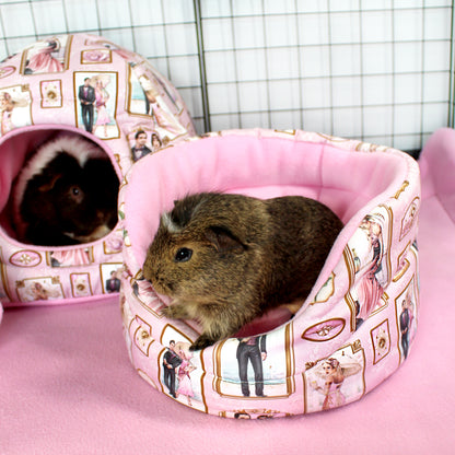 Pink Art Deco Guinea Pig Accessory Bundle