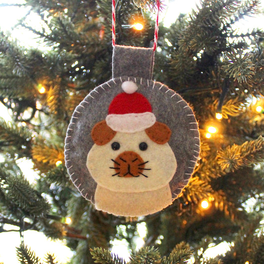 Californian Guinea Pig Felt Decoration