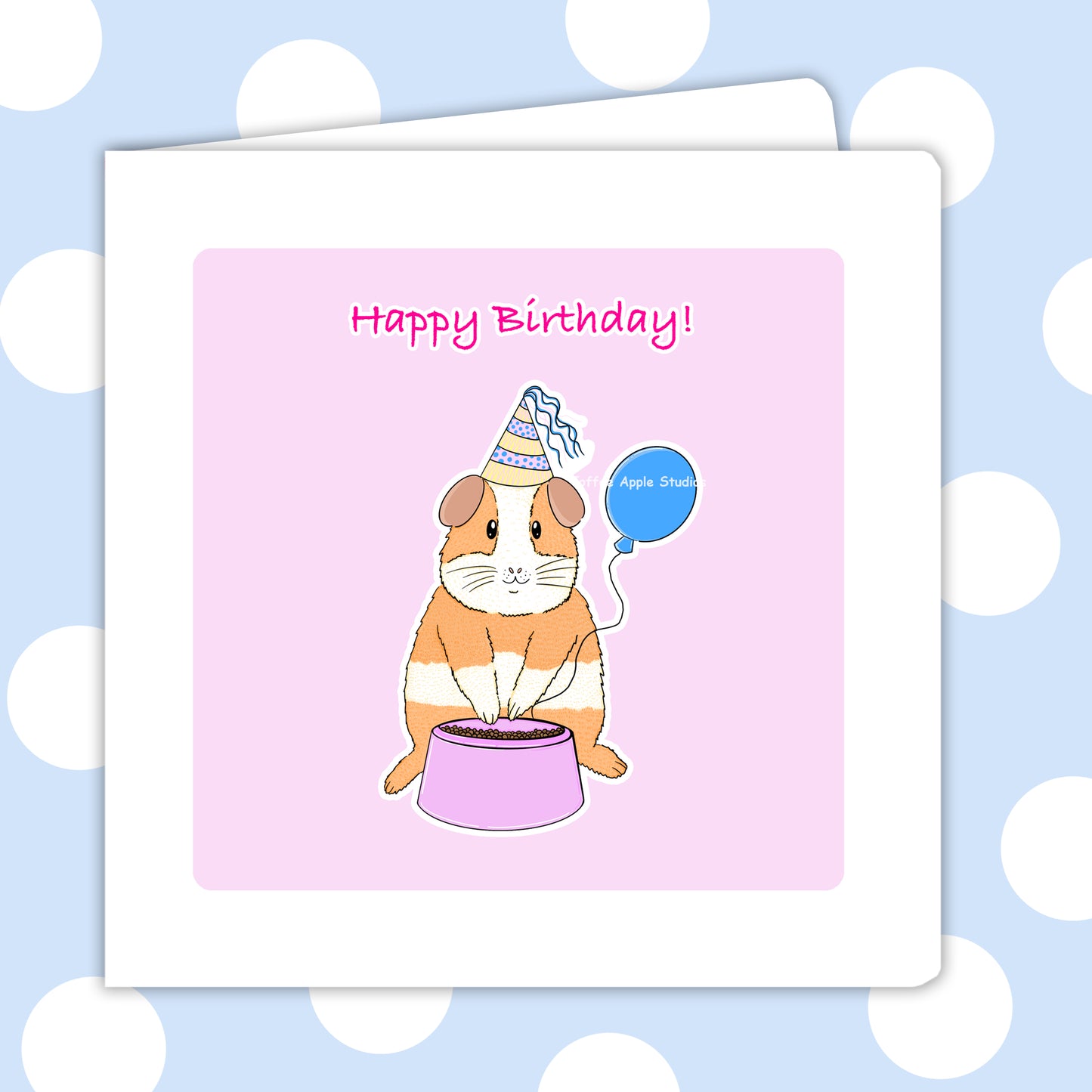 Personalised Guinea Pig Birthday Card