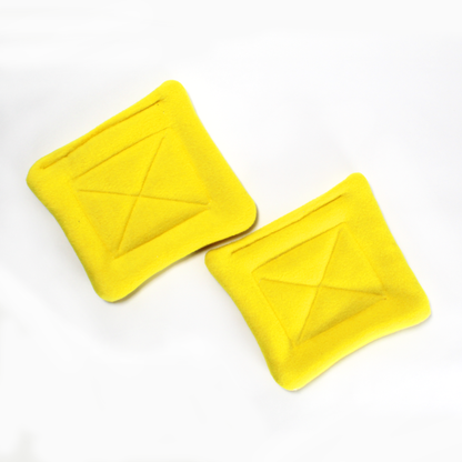 Pair Of Yellow Water Bottle Drop Pads