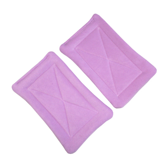 Pair of Absorbent Lilac Fleece Pee Pads For Guinea Pig