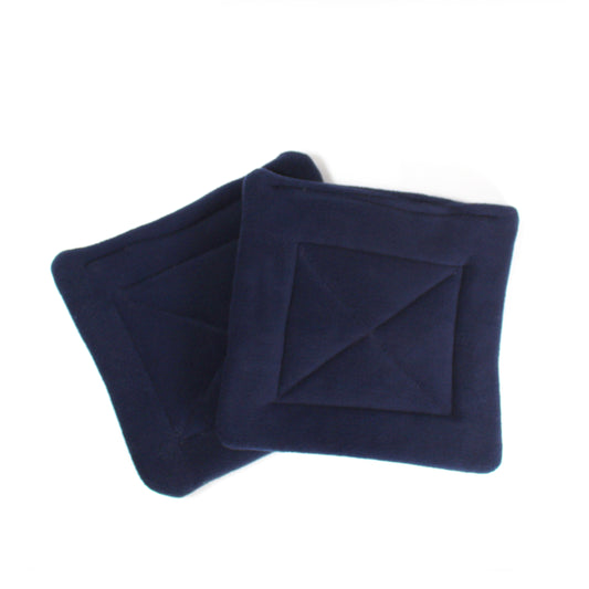 Pair of Navy Blue Square Pee Pads for Hidey House