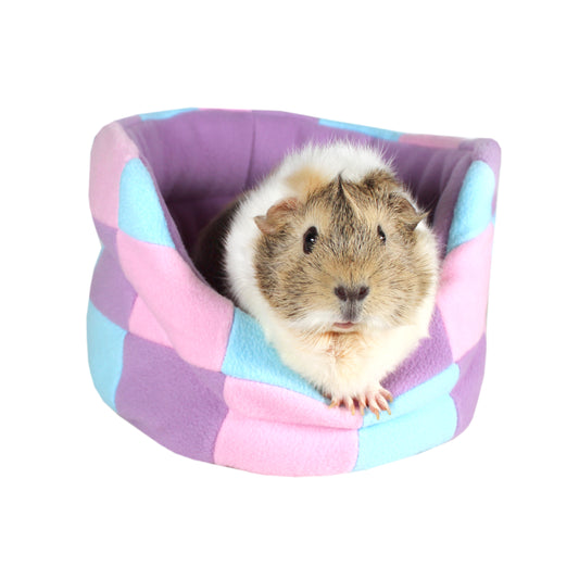 Lilic Patchwork Guinea Pig Bed - Lilic, Pink and Blue