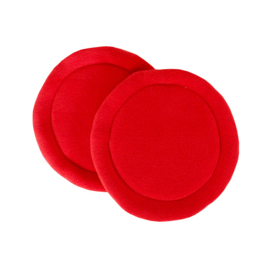 Pair Of Red Circle Pee Pads