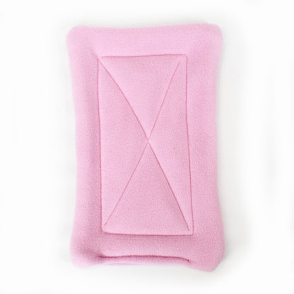 Pair of Absorbent Baby Pink Fleece Pee Pads For Guinea Pig