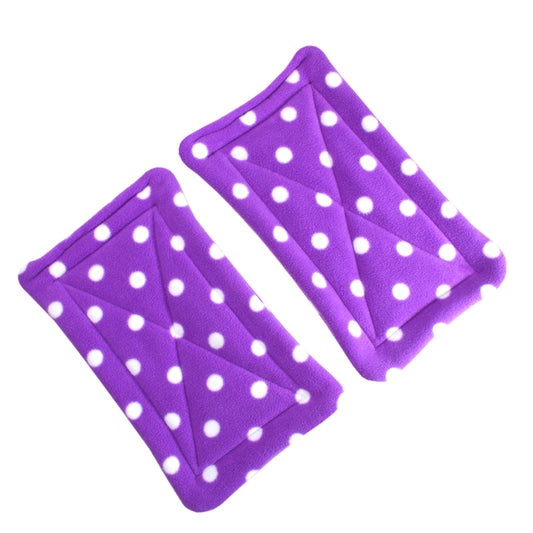 Absorbent Purple Polka Dot Fleece Guinea Pig Pee Pad