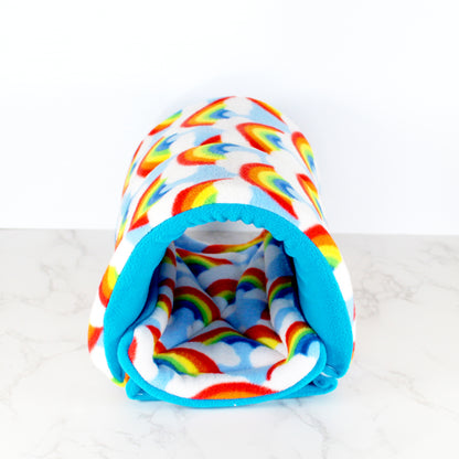 Rainbow Guinea Pig Squish Tunnel, front view empty