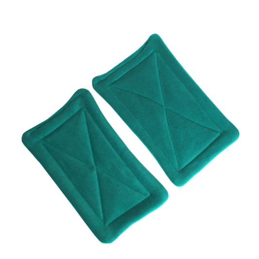 Pair of Absorbent Teal Fleece Pee Pads For Guinea Pig