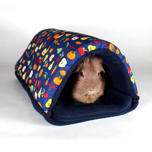 Navy Blue Vegetable Pattern Squish Tunnel