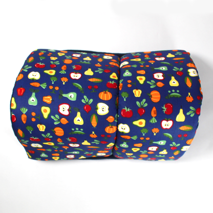 Navy Blue Vegetable Pattern Squish Tunnel